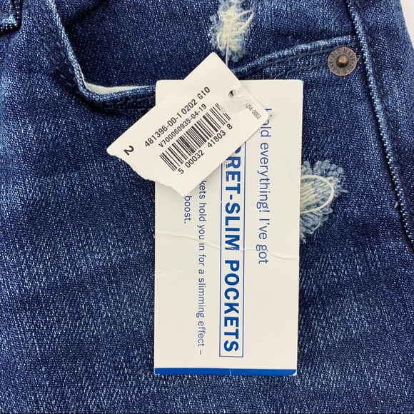 Old Navy Power Straight High Rise Distressed Jeans - Picture 10 of 10